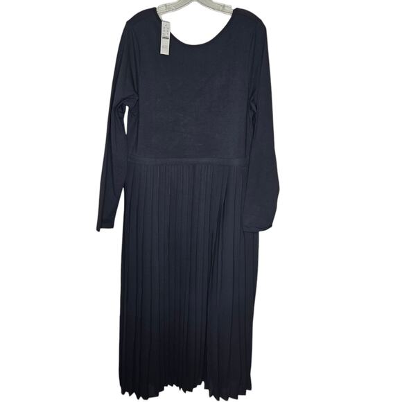 J. Crew Elegant Black Pleated Maxi Dress - Picture 2 of 10